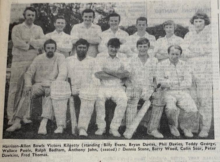 1970 Bowl winners - Kilgetty